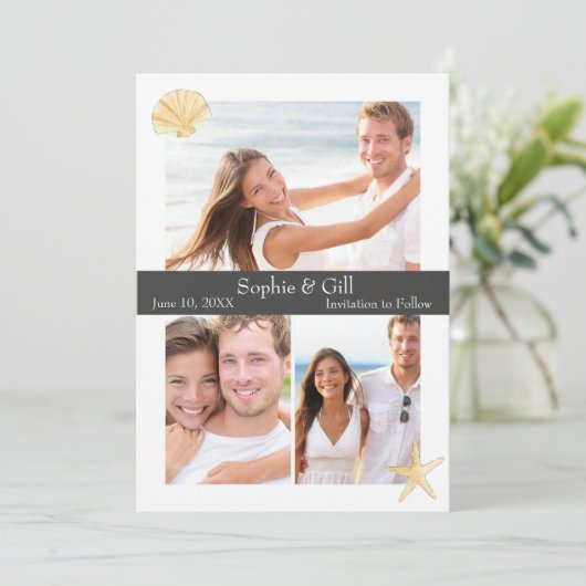 Save the Date Strand (Stehend Vorderseite)