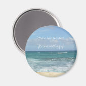 Save the Date Strand Magnet (Vorderseite/Rückseite)