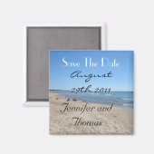 Save the Date Strand Magnet (Vorderseite/Rückseite)