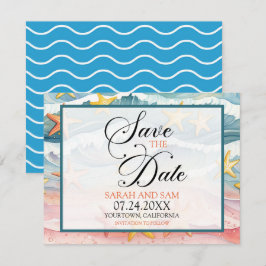 Save the Date Strand oder Hochzeit in Urlaubsort