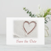 Save the Date/Strandherz Date (Stehend Vorderseite)