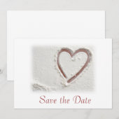 Save the Date/Strandherz Date (Vorne/Hinten)