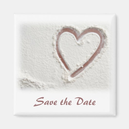 Save the Date/Strandherz Magnet (Vorne)
