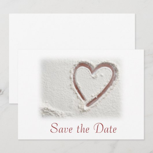 Save the Date/Strandherz Save The Date (Vorne/Hinten)