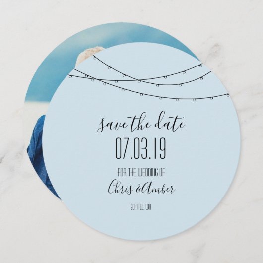 Save the Date String Lights (Vorne/Hinten)