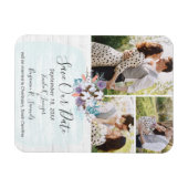 Save the Date Südliche Baumwolle Country Chic Hoch Magnet (Horizontal)