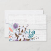 Save the Date Südliche Baumwolllandkarte Einladung (Rückseite)