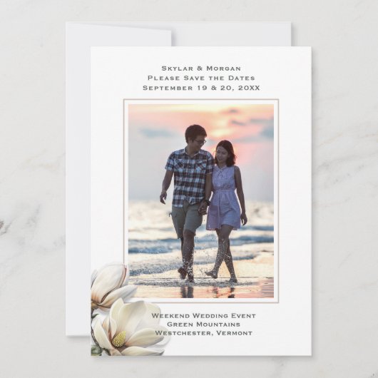 Save the Date SüdMagnolien (Vorderseite)