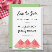 Save the Date Summer Family Wiedersehen Watermelon Einladung