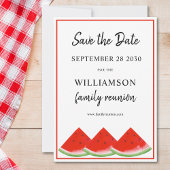 Save the Date Summer Watermelon Family Wiedersehen Einladung