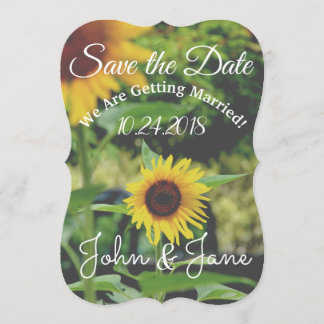 Save the Date Sunflower Wedding Einladung