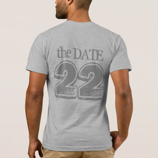 Save the Date T - Shirt (Rückseite)