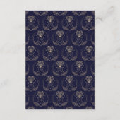 Save the Date Tarot Moon Crystal Hearts Wedding Begleitkarte (Rückseite)