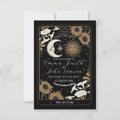 Save the Date Tarot Sun Moon Align Hochzeitskarten (Vorderseite)