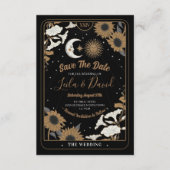Save the Date Tarot Sun Moon Aligned Wedding Begleitkarte (Vorderseite)
