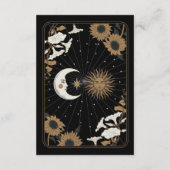 Save the Date Tarot Sun Moon Aligned Wedding Begleitkarte (Rückseite)