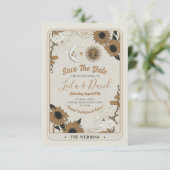 Save the Date Tarot Sun Moon Aligned Wedding Begleitkarte (Stehend Vorderseite)
