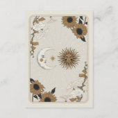 Save the Date Tarot Sun Moon Aligned Wedding Begleitkarte (Rückseite)