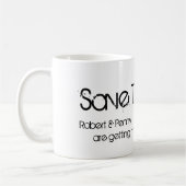 Save the Date Tasse (Links)