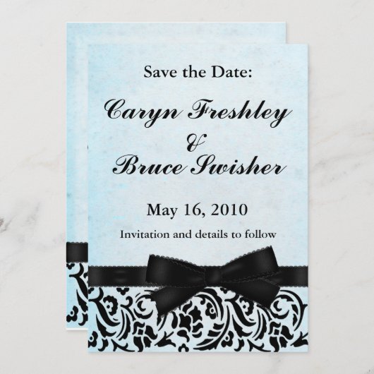 Save the Date ~ {TBA-Gewinner} (Vorne/Hinten)