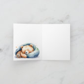 Save the Date Teddy Bear Baby Dusche Ankündigung (Innenseite)