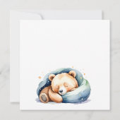 Save the Date Teddy Bear Baby Dusche Einladung (Rückseite)