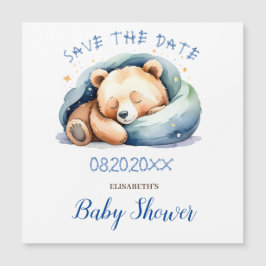 Save the Date Teddy Bear Baby Dusche Magnetkarte