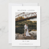 Save the Date Template-Foto Hochzeit Speichern Sie (Rückseite)