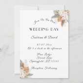 Save the Date Terracotta Arch Foto Einladung (Rückseite)