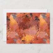 Save the Date Terracotta Mustertypografie-Foto (Rückseite)