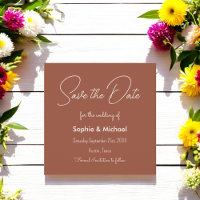 Save the Date Terracotta Wedding Einladung