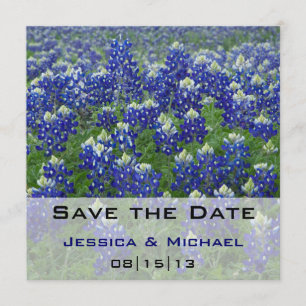 Save the Date Texas Bluebonnets