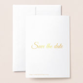 Save the Date, TextHochzeiten anpassen Folienkarte (Rückseite mit Umschlag)