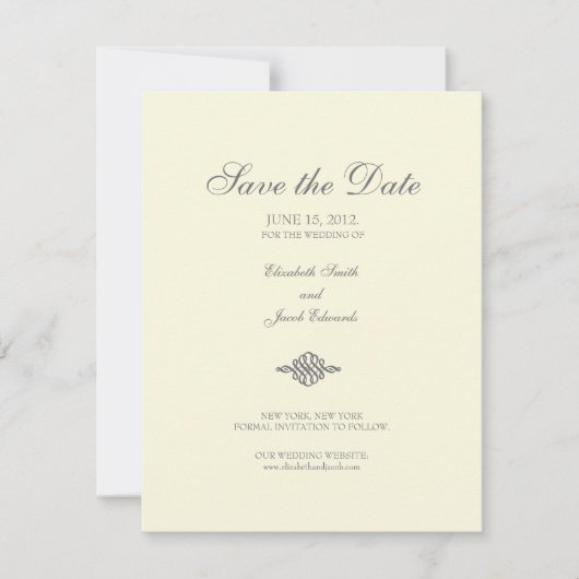 Save the Date // The Elegance Collection (Vorderseite)