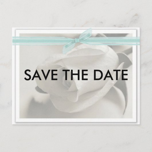 Save the Date Tiffany! Ankündigungspostkarte (Vorderseite)