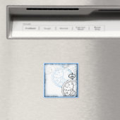 Save the Date Timepiece Pocketwatdesign Magnet (In Situ (Geschirrspüler))