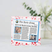 Save the Date Titelblatt der Zeitung (Stehend Vorderseite)