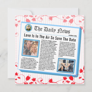 Save the Date Titelblatt der Zeitung