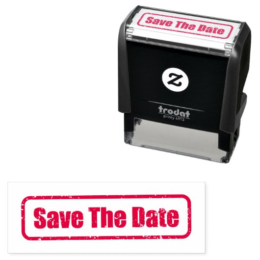 Save the Date Top Secret Permastempel (Beispiel)