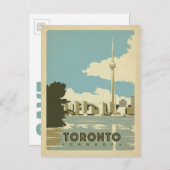 Save The Date | Toronto, Ontario 2 Ankündigungspostkarte (Vorne/Hinten)