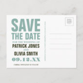 Save The Date | Toronto, Ontario 2 Ankündigungspostkarte (Rückseite)