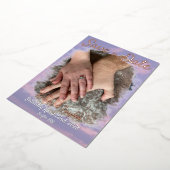 Save the Date: Traumwolken-Thema über Folieneinladung (Gedreht)