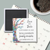 Save the Date Tree Family Wiedersehen Magnet