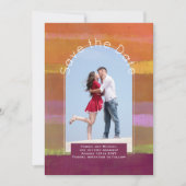 Save the Date Trending | Foto Orange Berry Limon Einladung (Vorderseite)