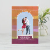 Save the Date Trending | Foto Orange Berry Limon Einladung (Stehend Vorderseite)