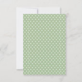 Save the Date - Trendy Green Leaf Swags (Rückseite)