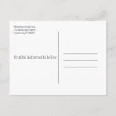 Save the Date Triple Lavender Blume Paket Ankündigungspostkarte (Rückseite)