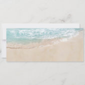 Save the Date Tropical Beach Hearts Boarding Pass (Rückseite)