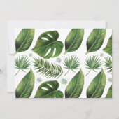 Save the Date Tropical Palm Einladung (Rückseite)