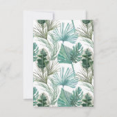 Save the Date Tropical Pink Flamingo Wedding (Rückseite)